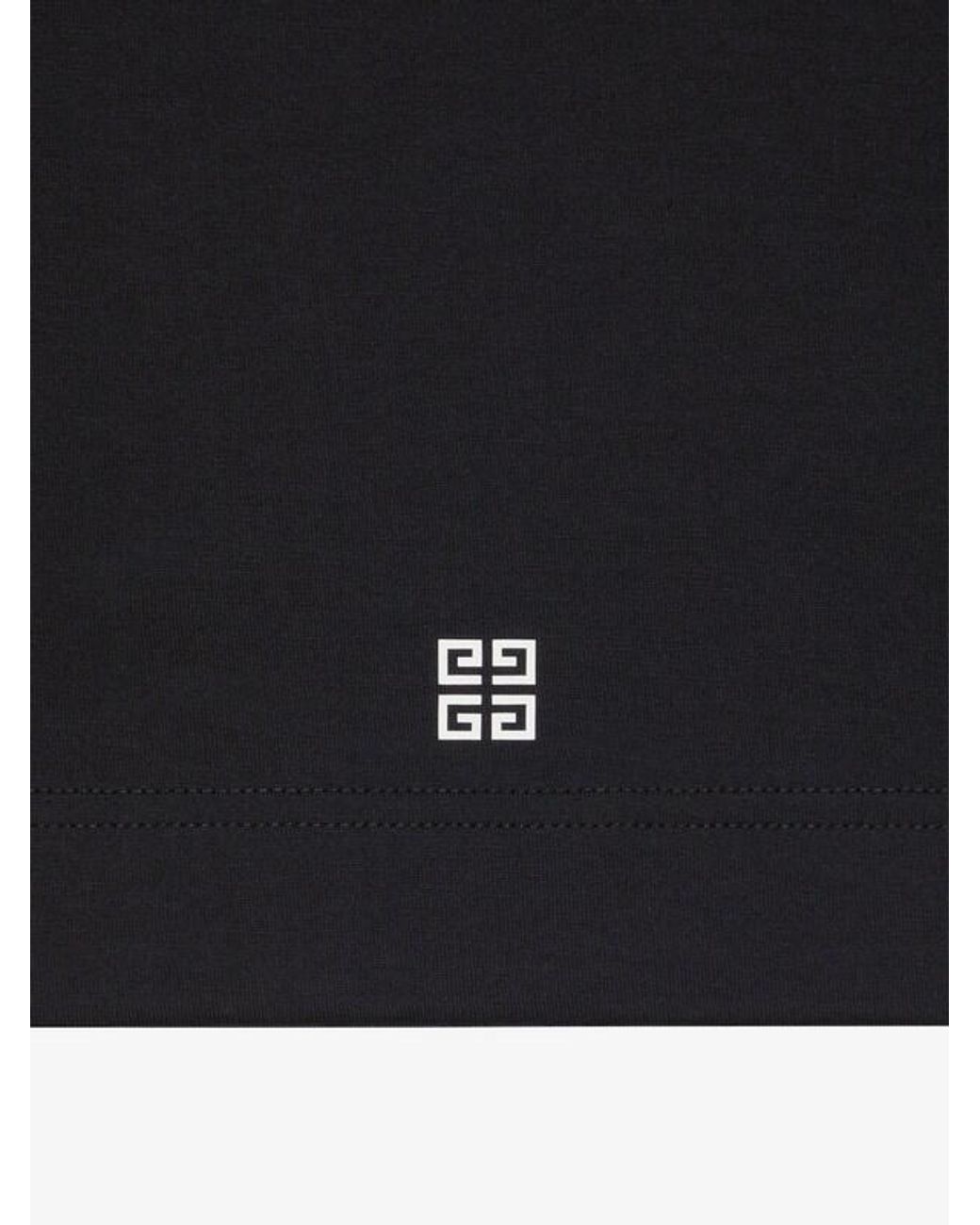 Givenchy Black Faded 4G Logo Printed Slim Fit T-Shirt for men
