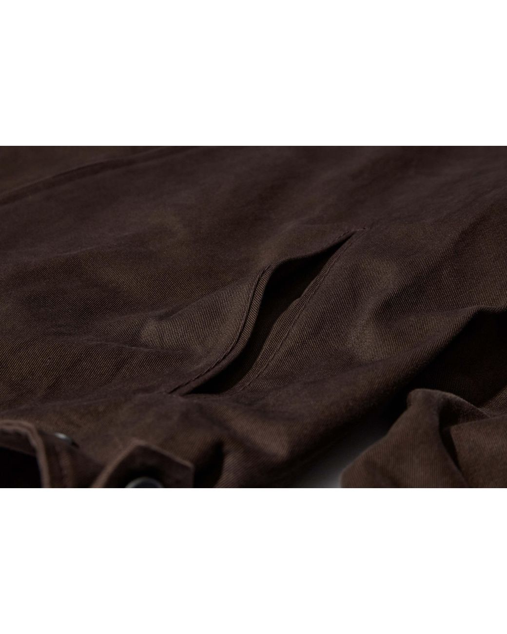 Ssstein Brown Lapel Zip-Up Jacket for men