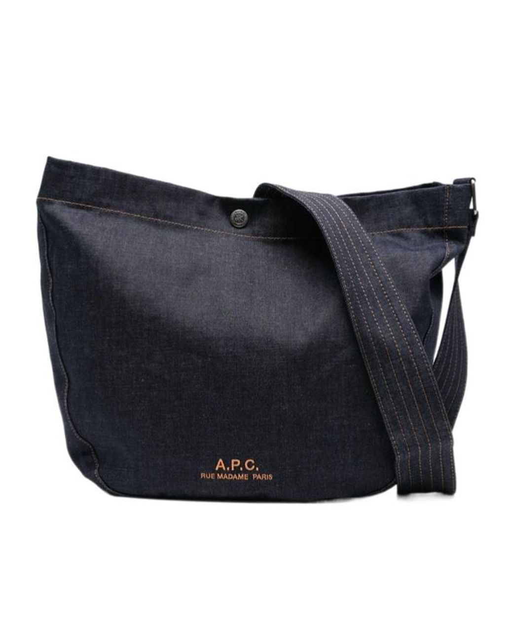 A.P.C. Blue Journal Satchel Bag