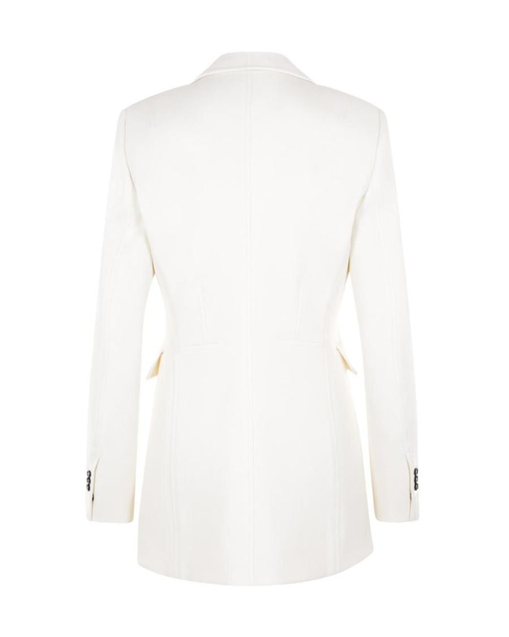 Bottega Veneta White V-Neck Tailored Blazer
