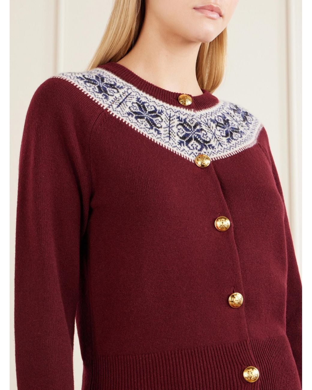 Nili Lotan Red Cashmere Cardigan