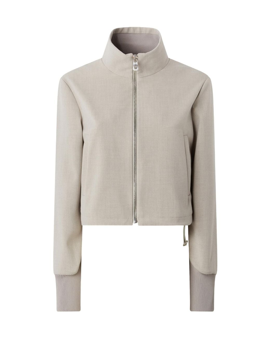 Pinko Multicolor Zip-Fastening Ribbed-Cuff Jacket