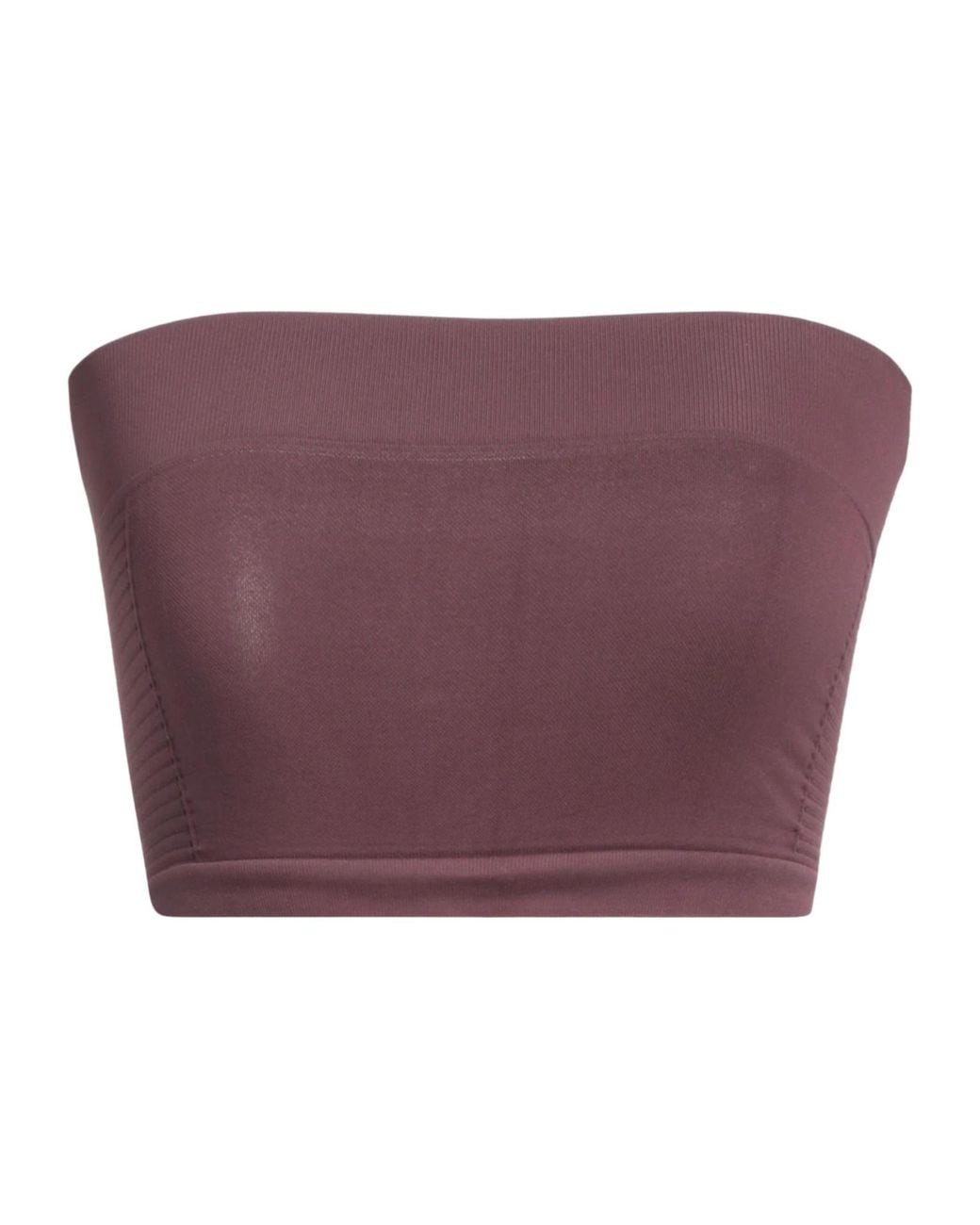 Rick Owens Purple Strapless Tube Top