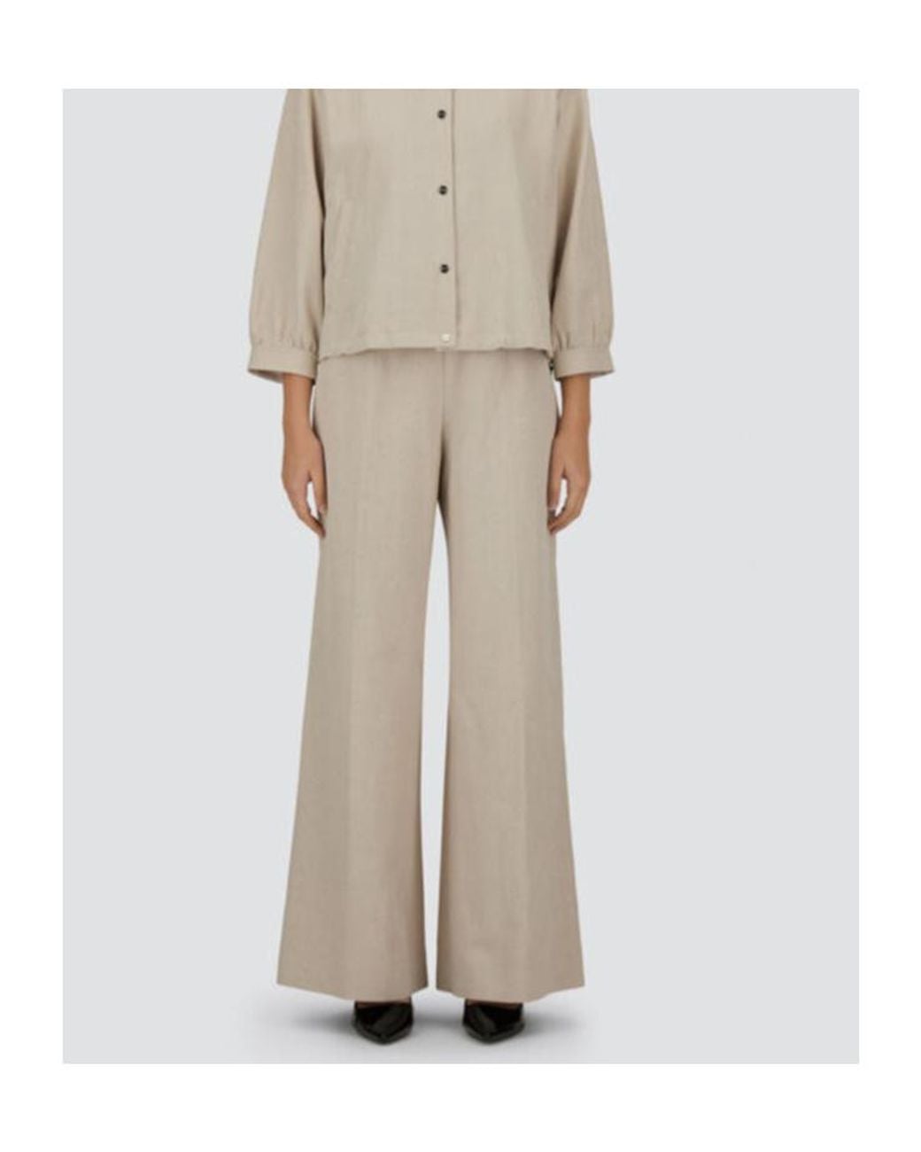 Herno White Logo-Plaque Trousers