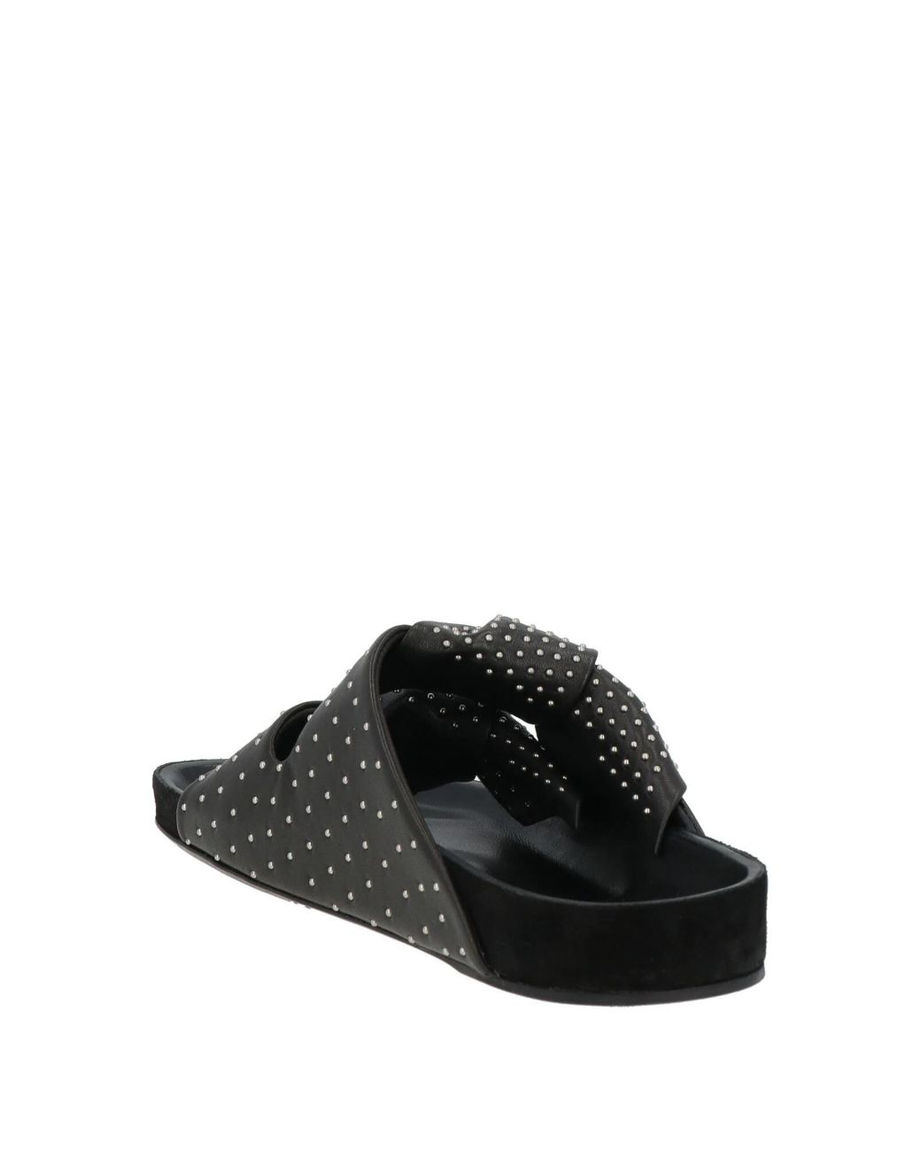 Isabel Marant Black Minimalist Leather Sandals
