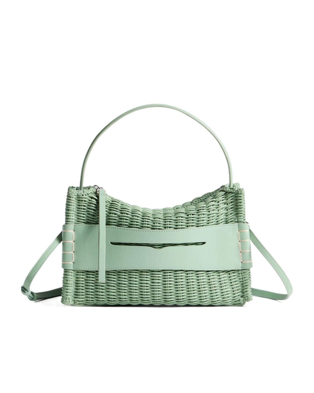 J.W. Anderson Green Jw Anderson Woven Loafer Bag