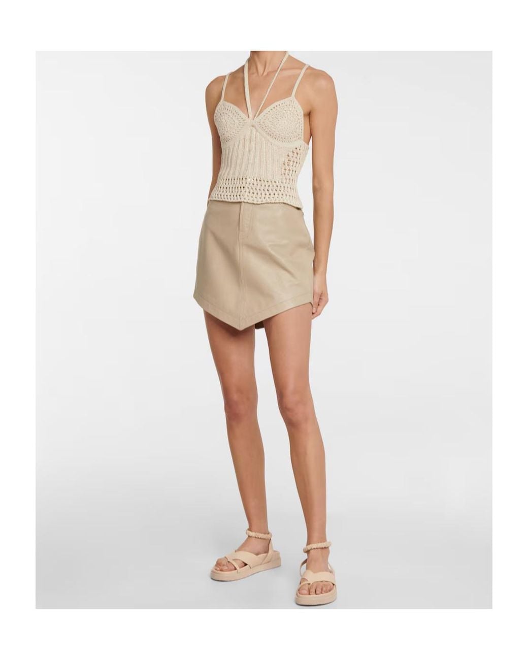 Jonathan Simkhai White Crocheted Vest