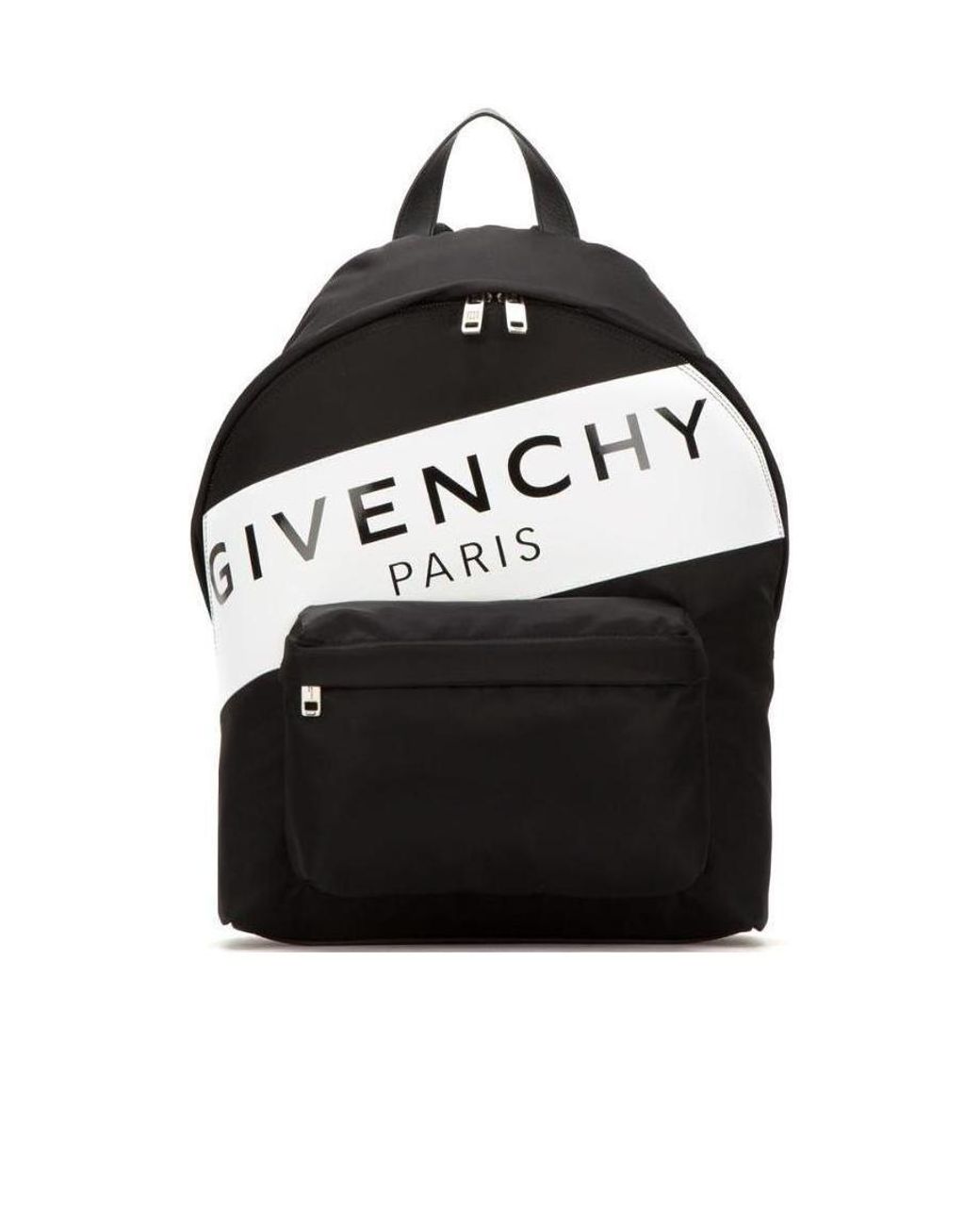 Givenchy Black Logo Stripe Backpack for men