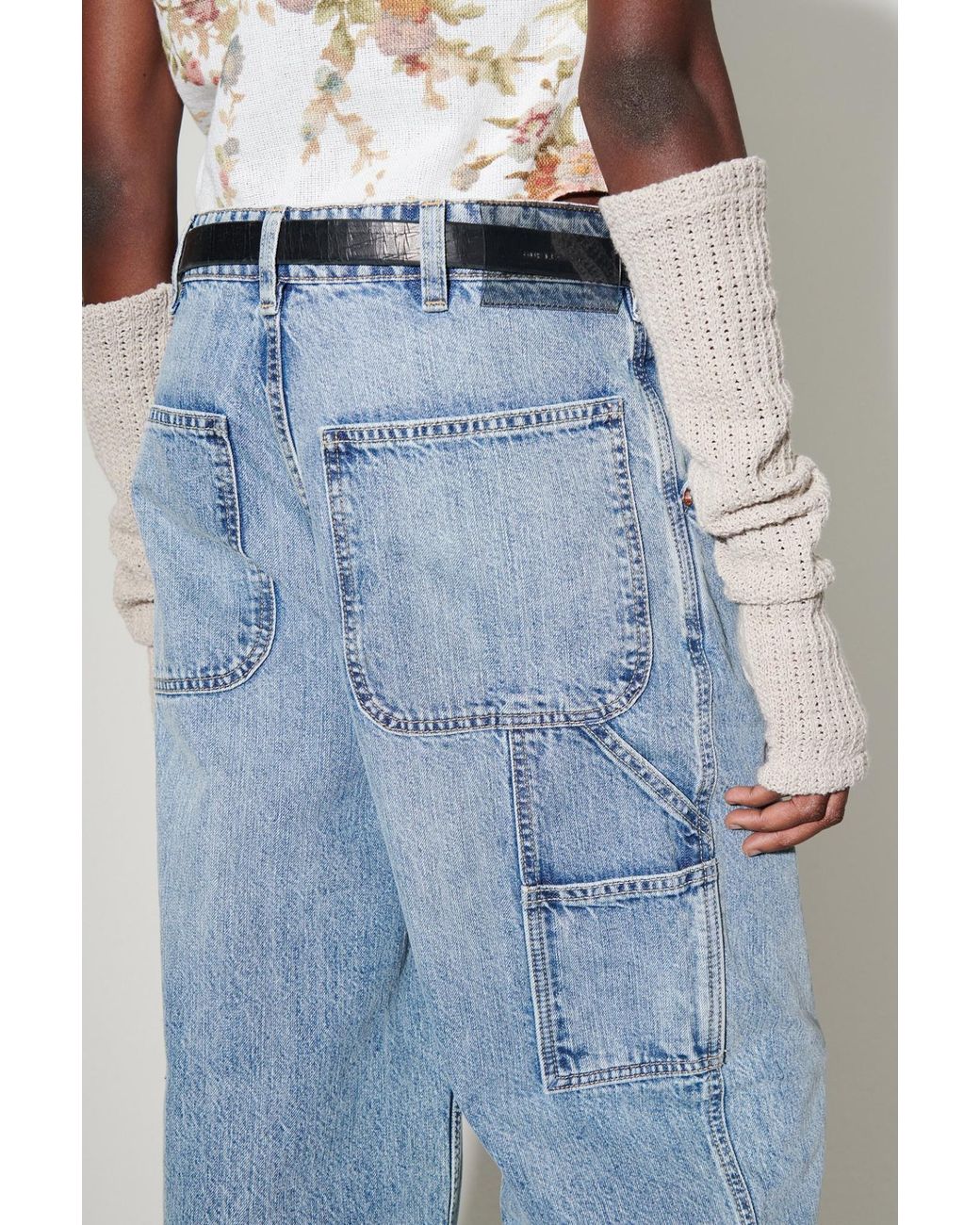 Our Legacy Blue High-Rise Wide-Leg Jeans