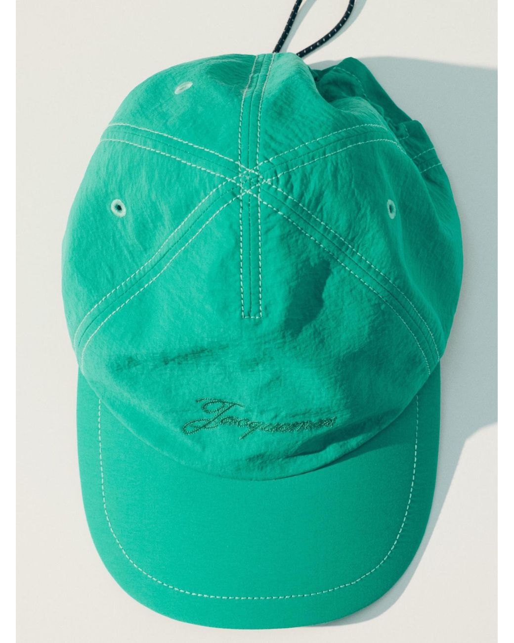 Jacquemus Green Baseball Cap for men
