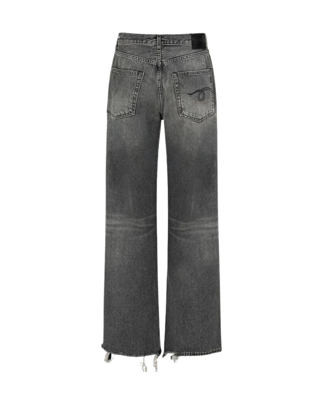 R13 Gray D'Arcy Loose-Fit Jeans