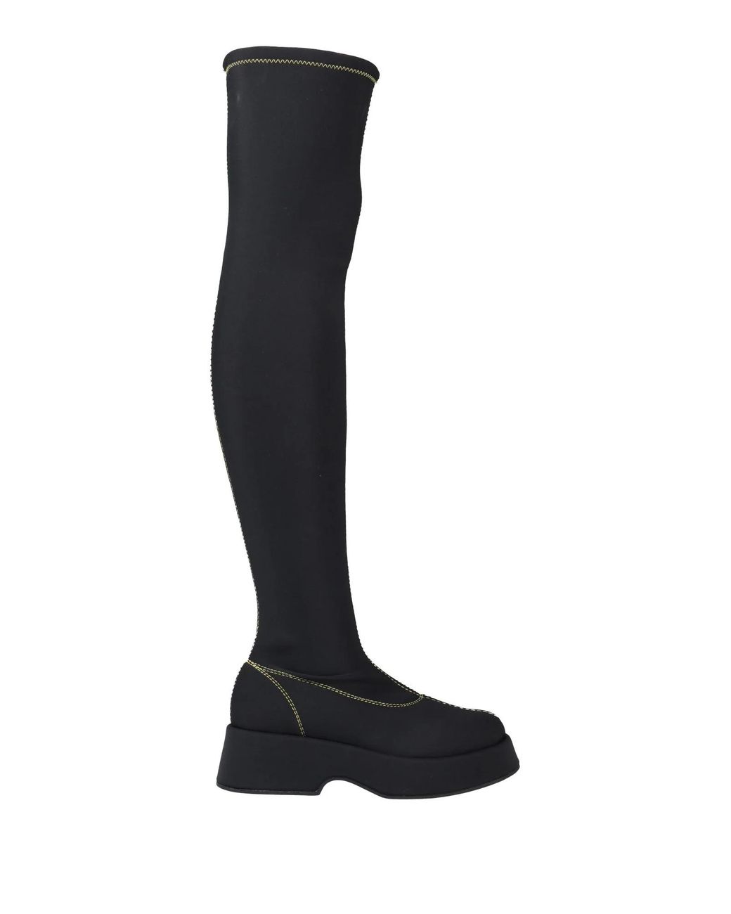 Ganni Black Suede High Boots