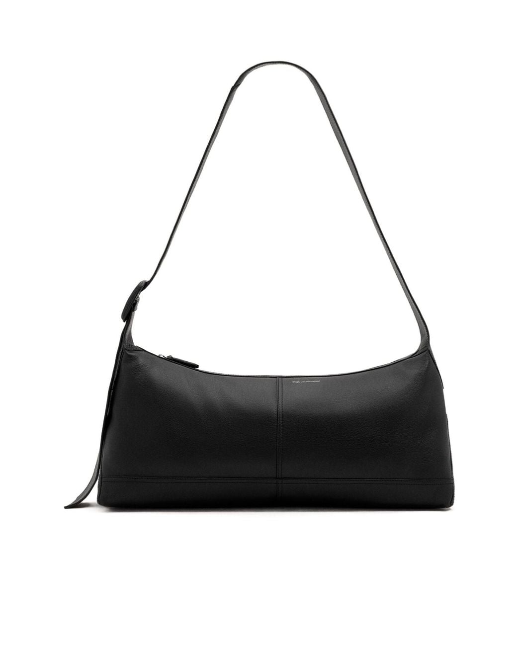 AMI Black Small Taurillon Leather Etienne Crossbody Bag for men