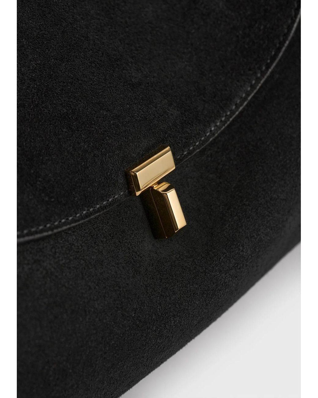 Totême  Black T-Lock Shoulder Bag