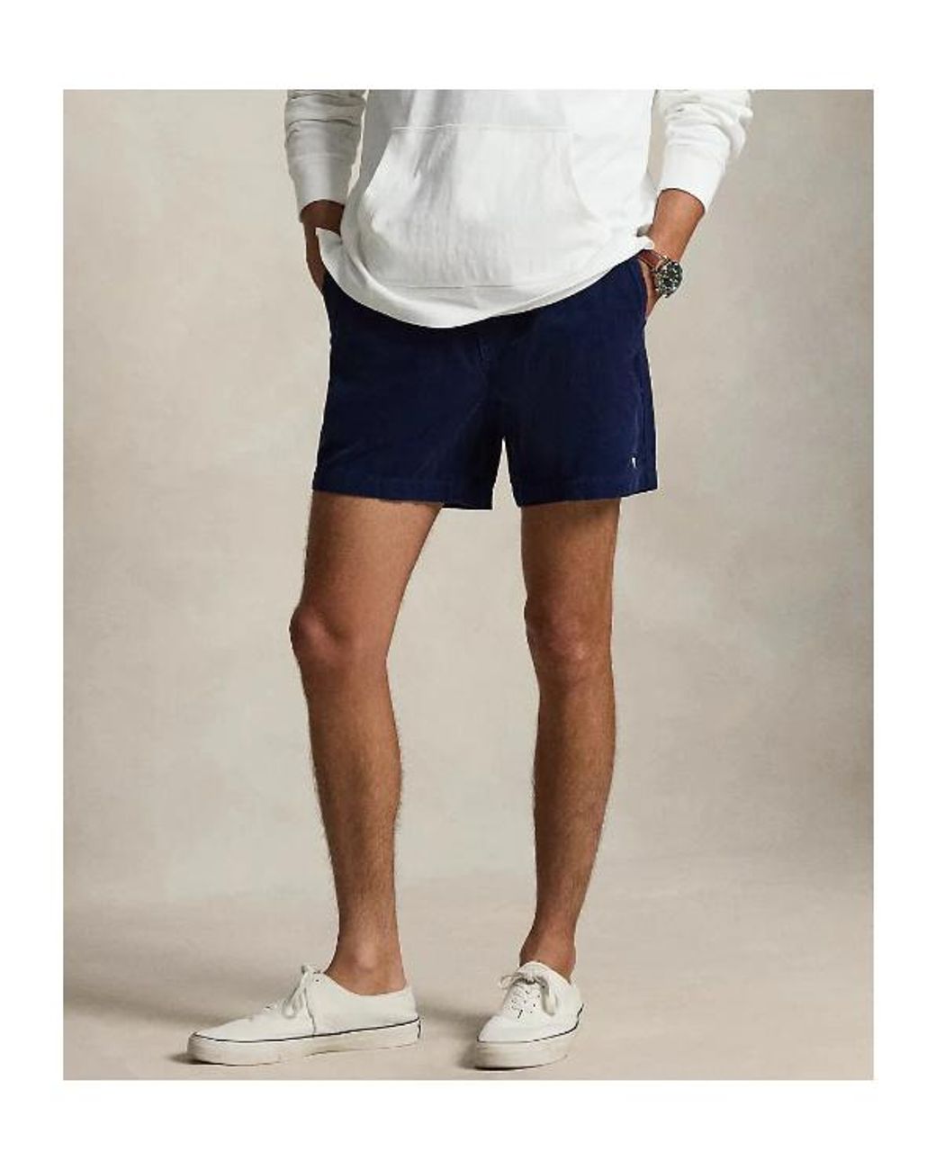Polo Ralph Lauren Blue Logo-Embroidered Short for men