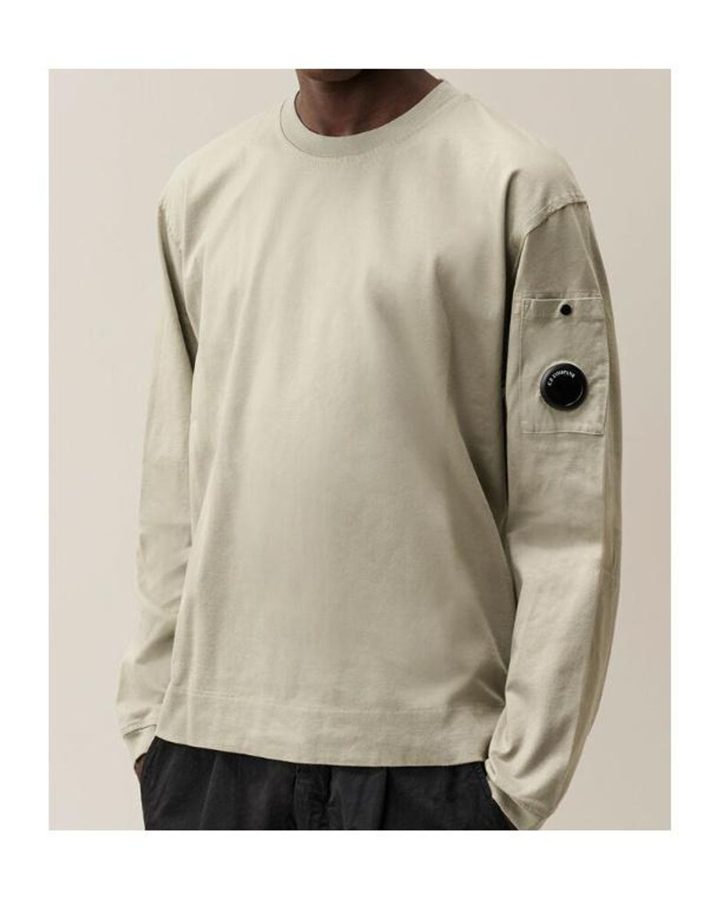 C P Company Natural Lens Long Sleeve T-Shirt for men