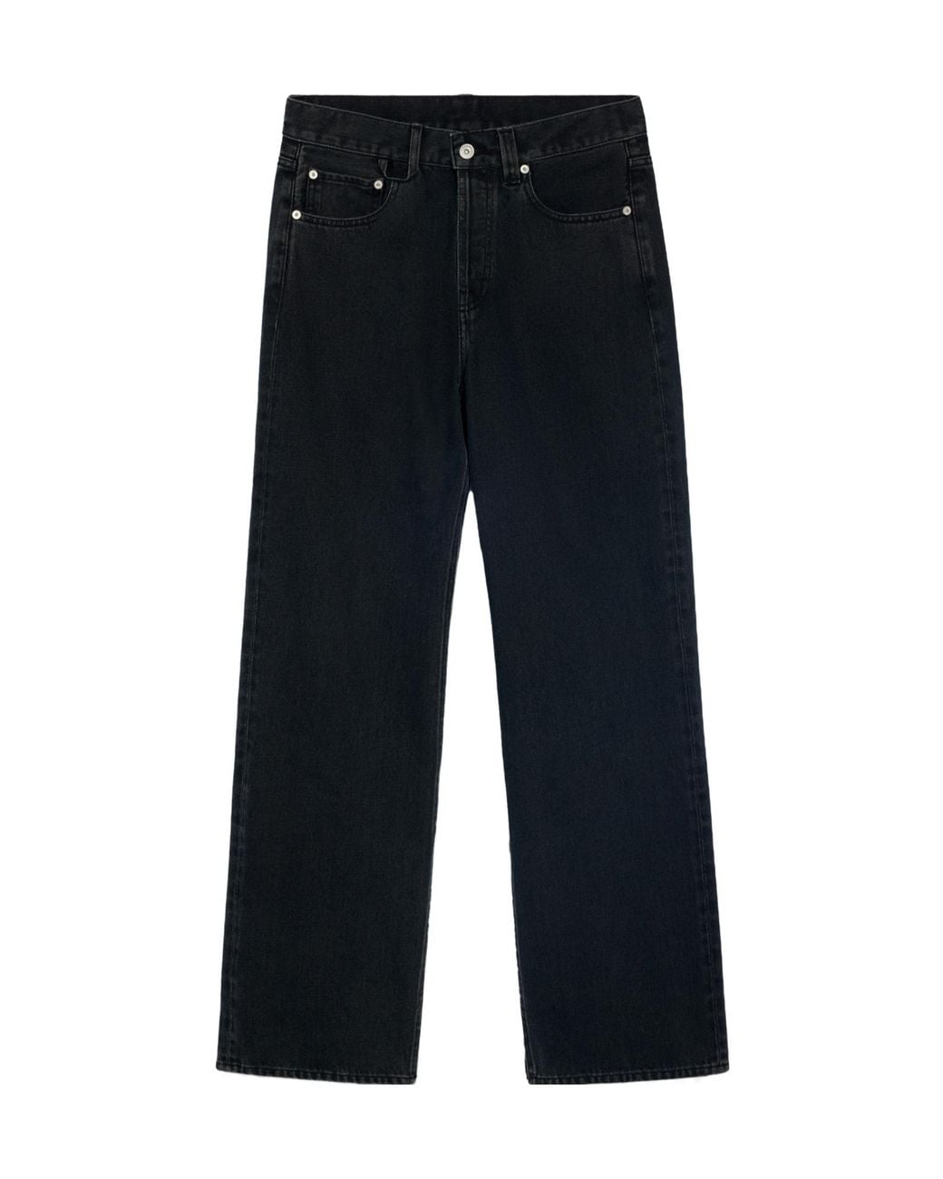 Jacquemus Blue Logo Detailed Straight-Leg Jeans for men