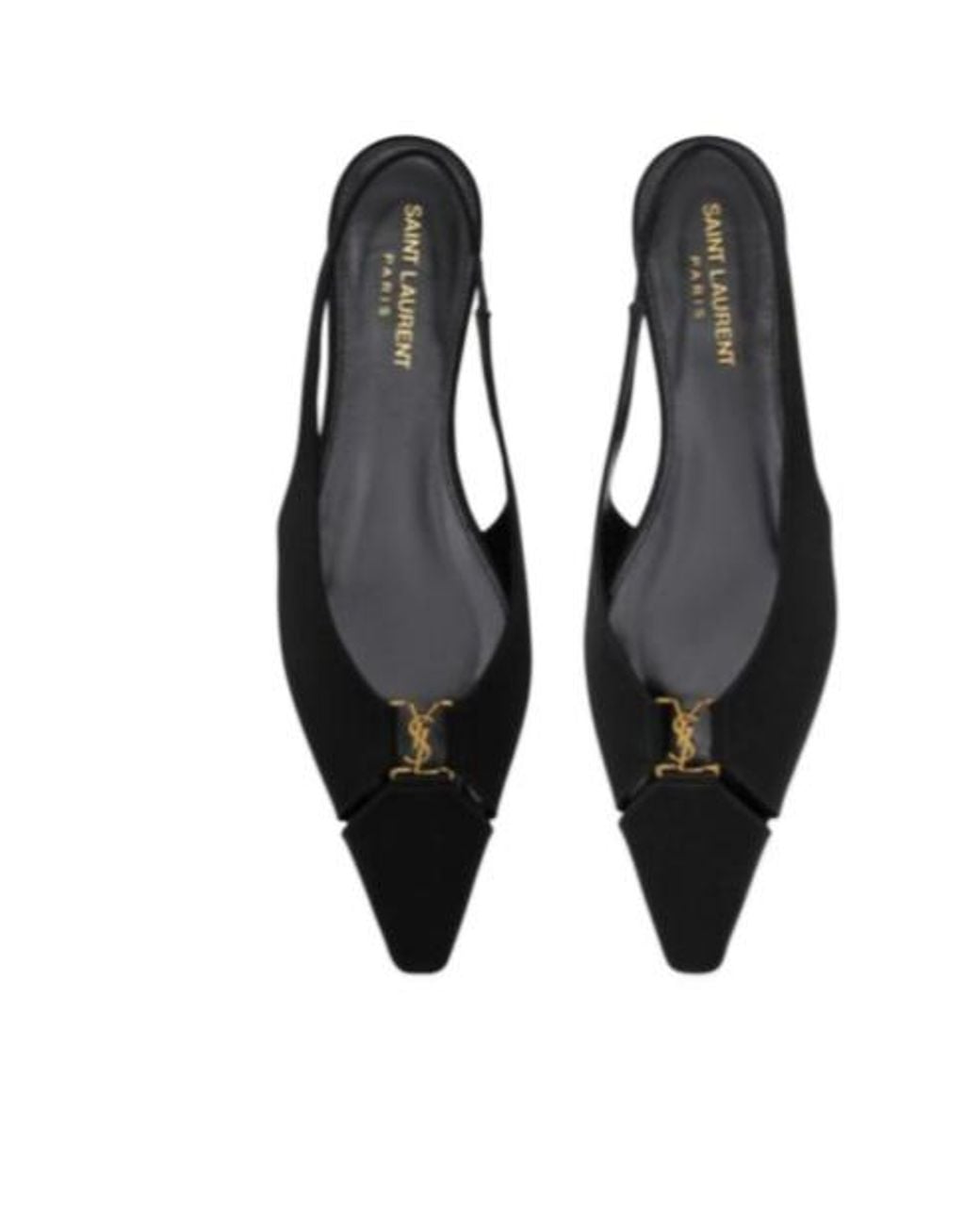 Saint Laurent Multicolor Babylone Slingback Flats