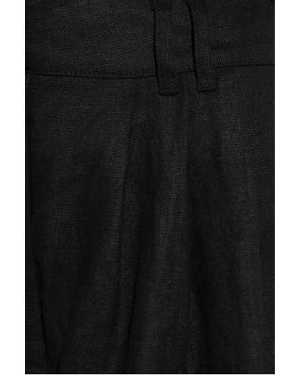 Posse Black Pleated Palazzo Pants