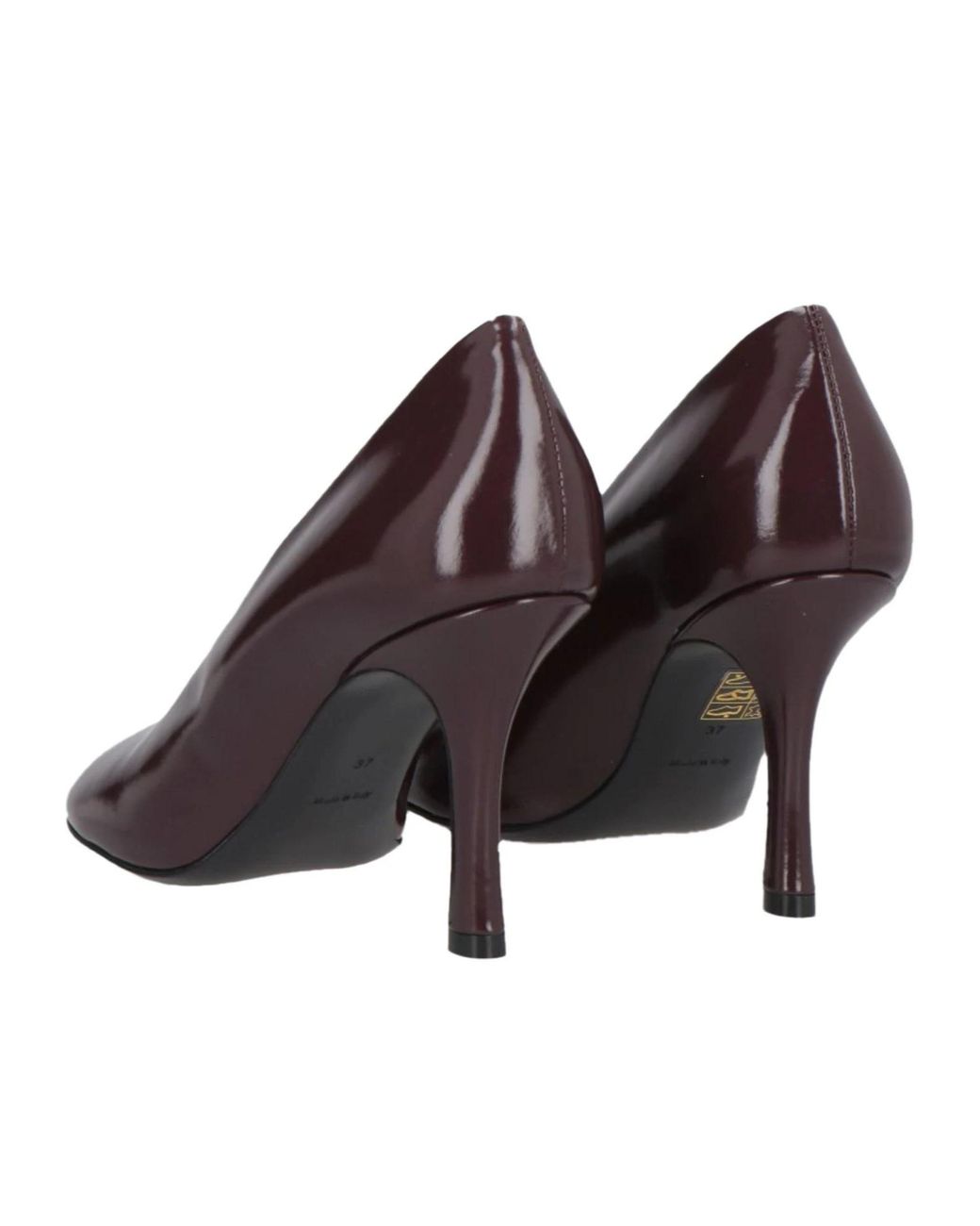 Burberry Black Simple Leather High Heels
