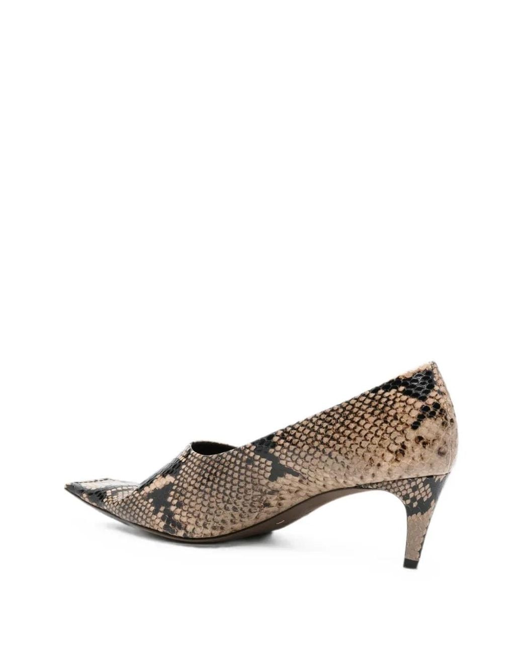 Khaite White Marlene Embossed Pumps