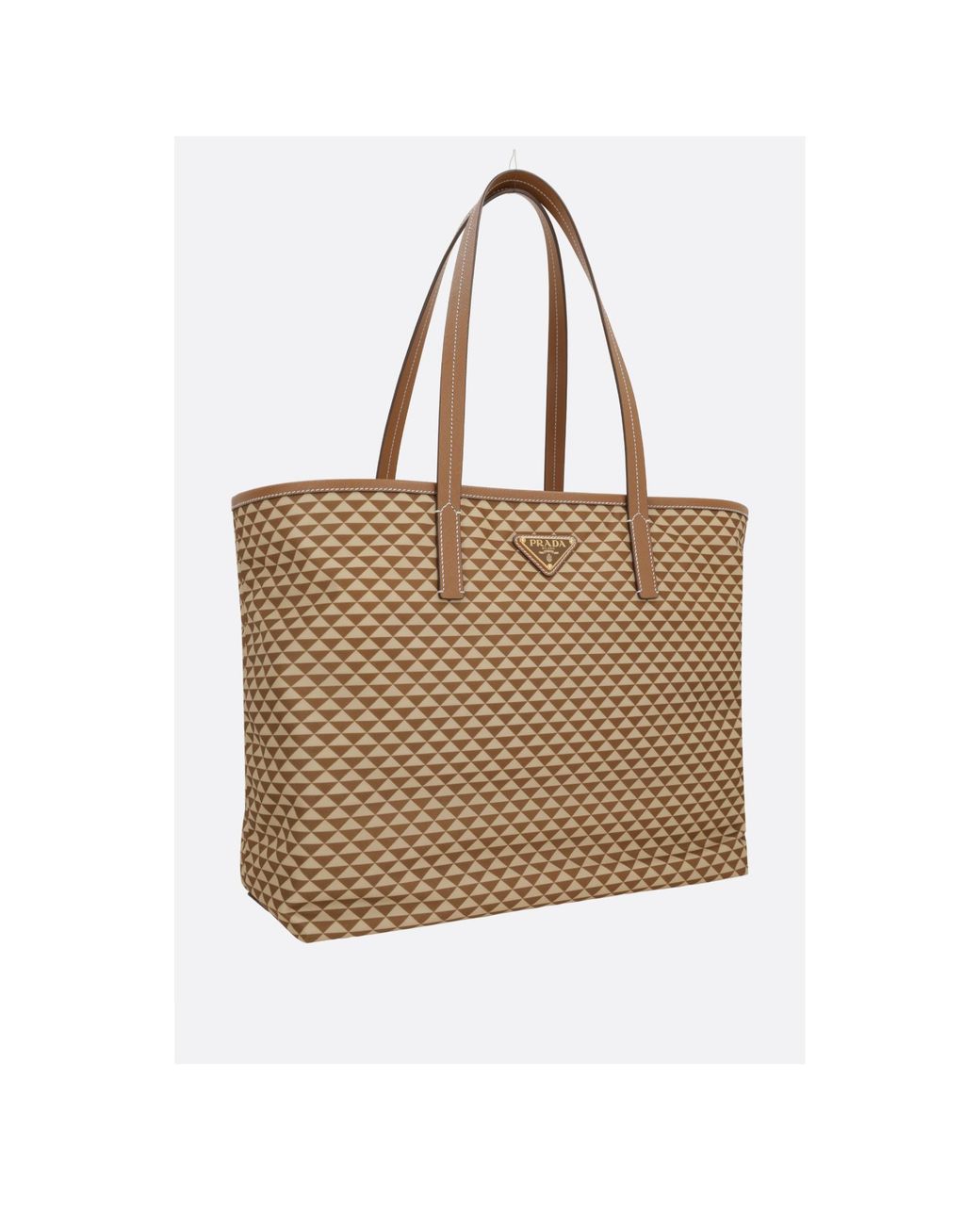 Prada Brown Re-Nylon Top Handle Bag