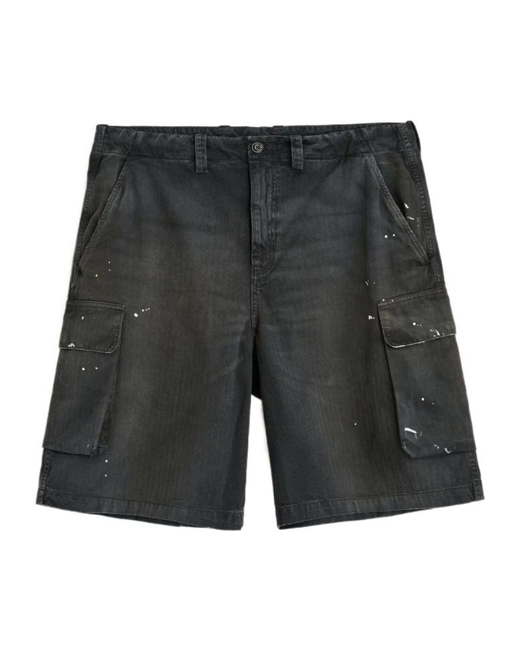 Our Legacy Gray Mount Cargo Knee-Length Shorts for men