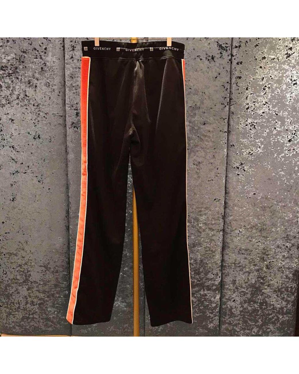 Givenchy Black Side-Striped Sweatpants