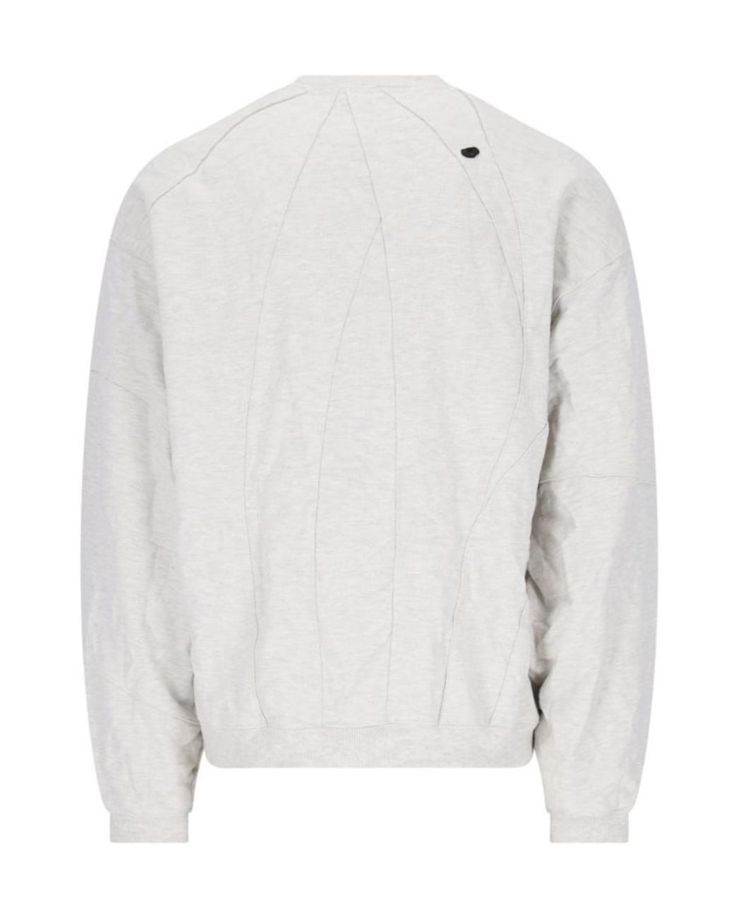 Adererror Gray Logo Round-Necked Sweater for men