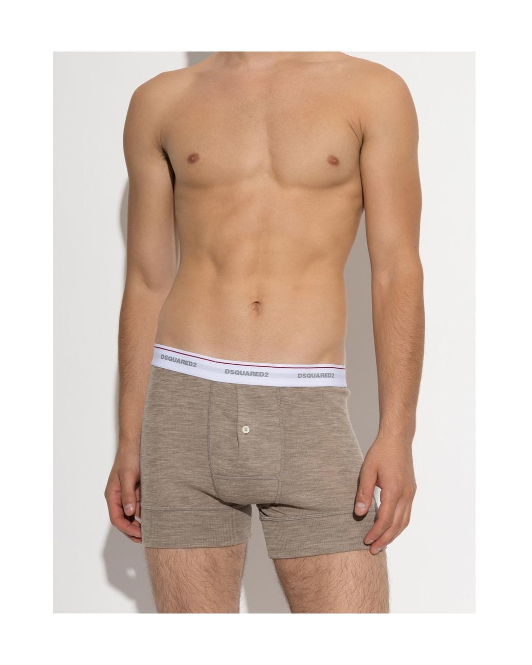 DSquared² Gray Logo Underwear for men