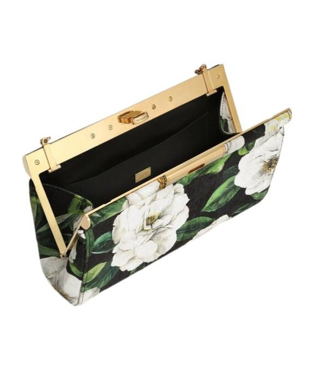 Dolce & Gabbana Green Gardenia Clutch Bag