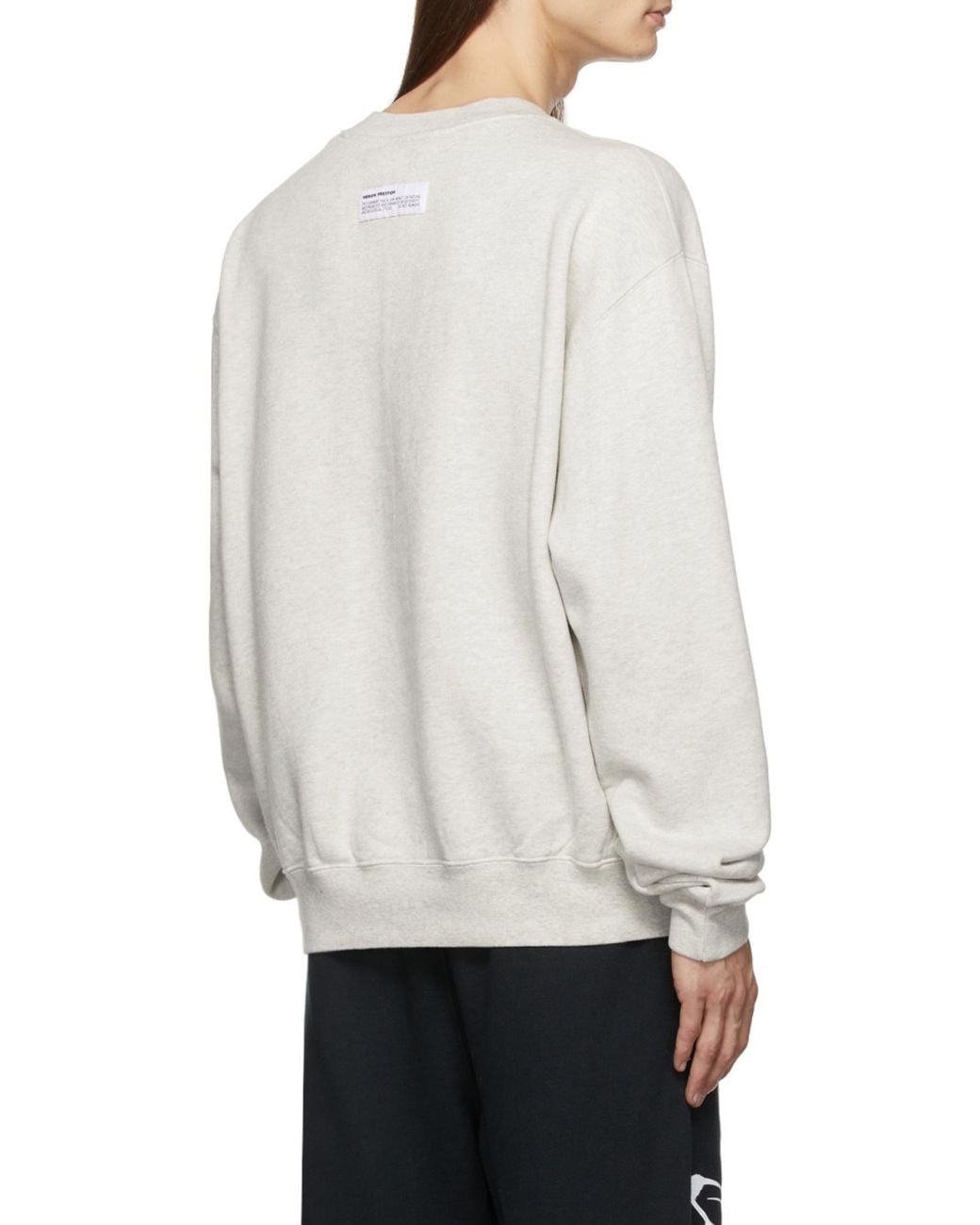 Heron Preston White Split Heron Crew-Neck T-Shirt for men