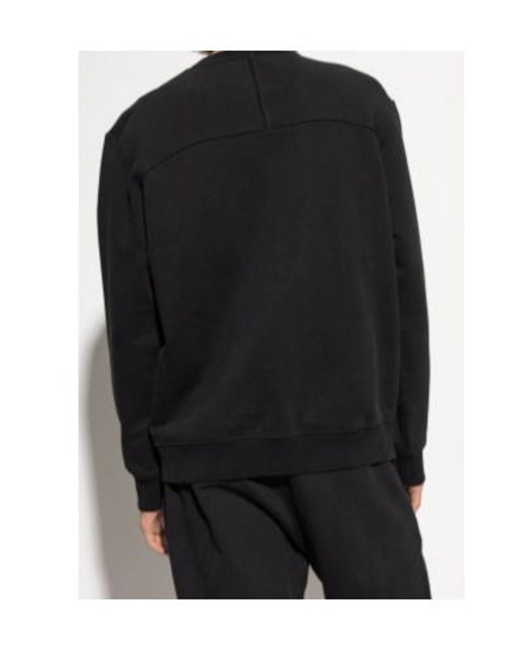 Givenchy Black Logo Patch Crewneck Sweatshirt for men