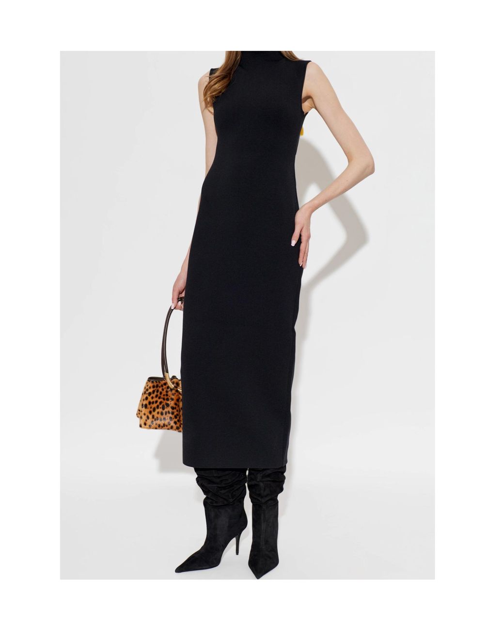 AMINA MUADDI Black Anok High-Heeled Tall Boots