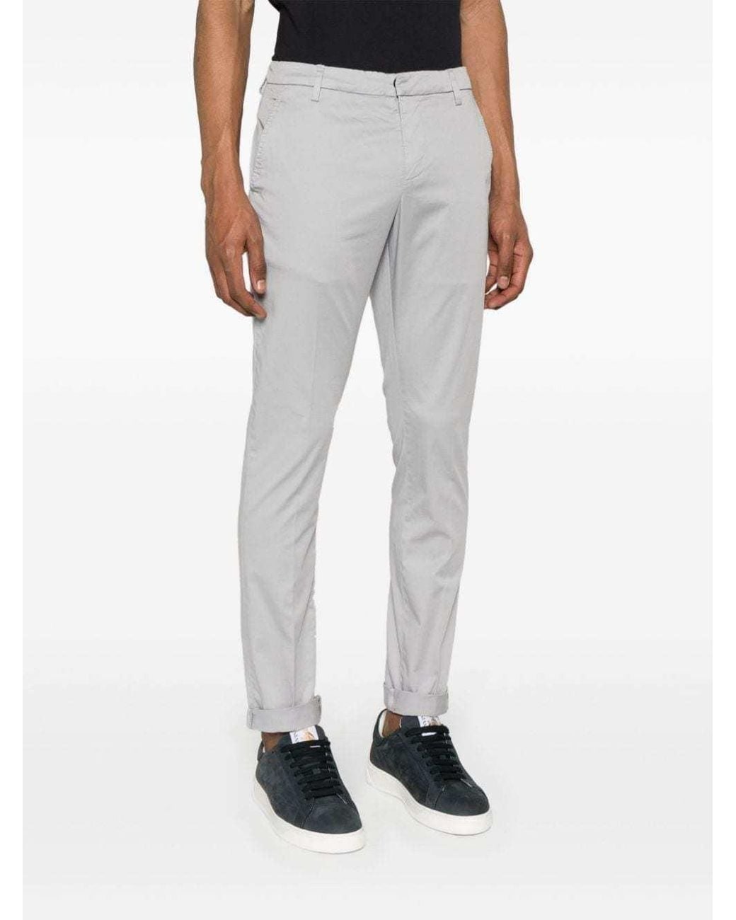 Dondup Gray Gaubert Slim-Fit Pants for men