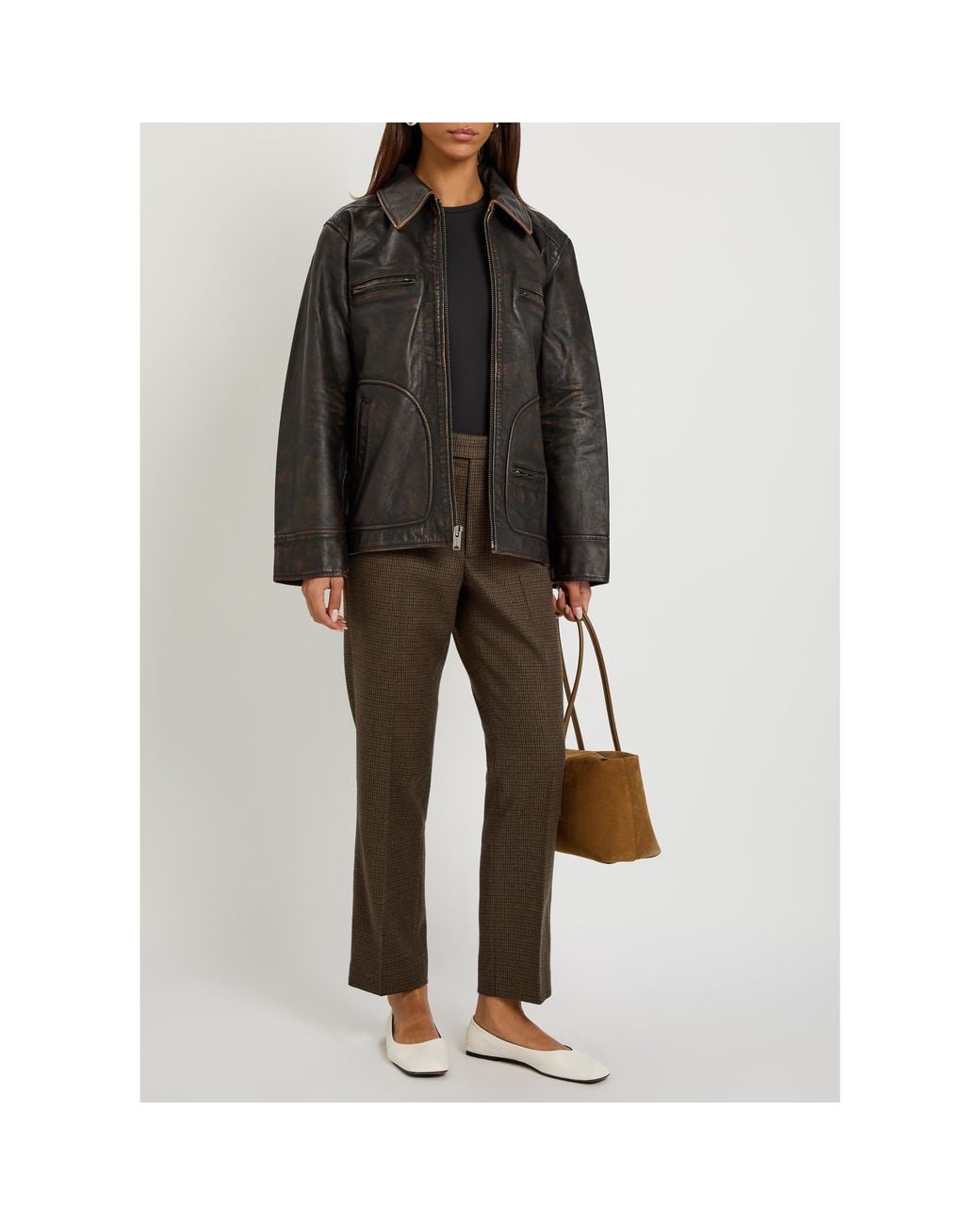 Polo Ralph Lauren Brown Cotton Slim-Fit Trousers