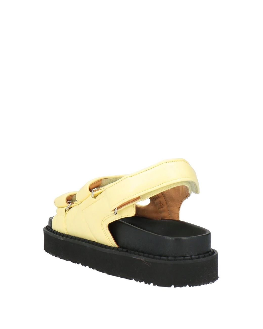 Isabel Marant Black Minimalist Round-Toe Leather Sandals