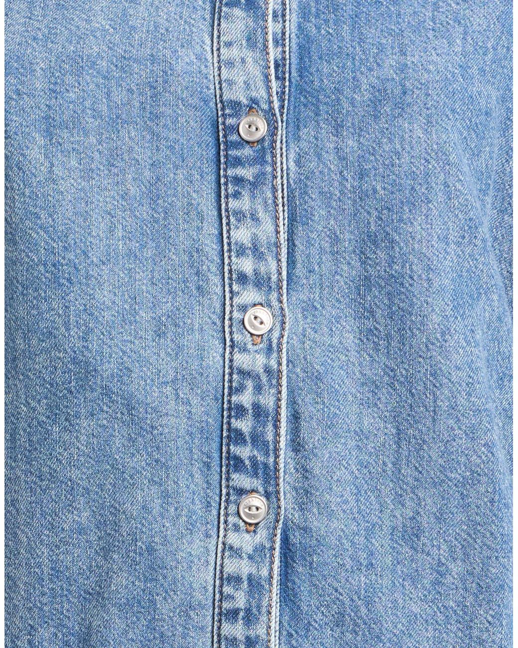 Rag & Bone Blue Denim Shirts