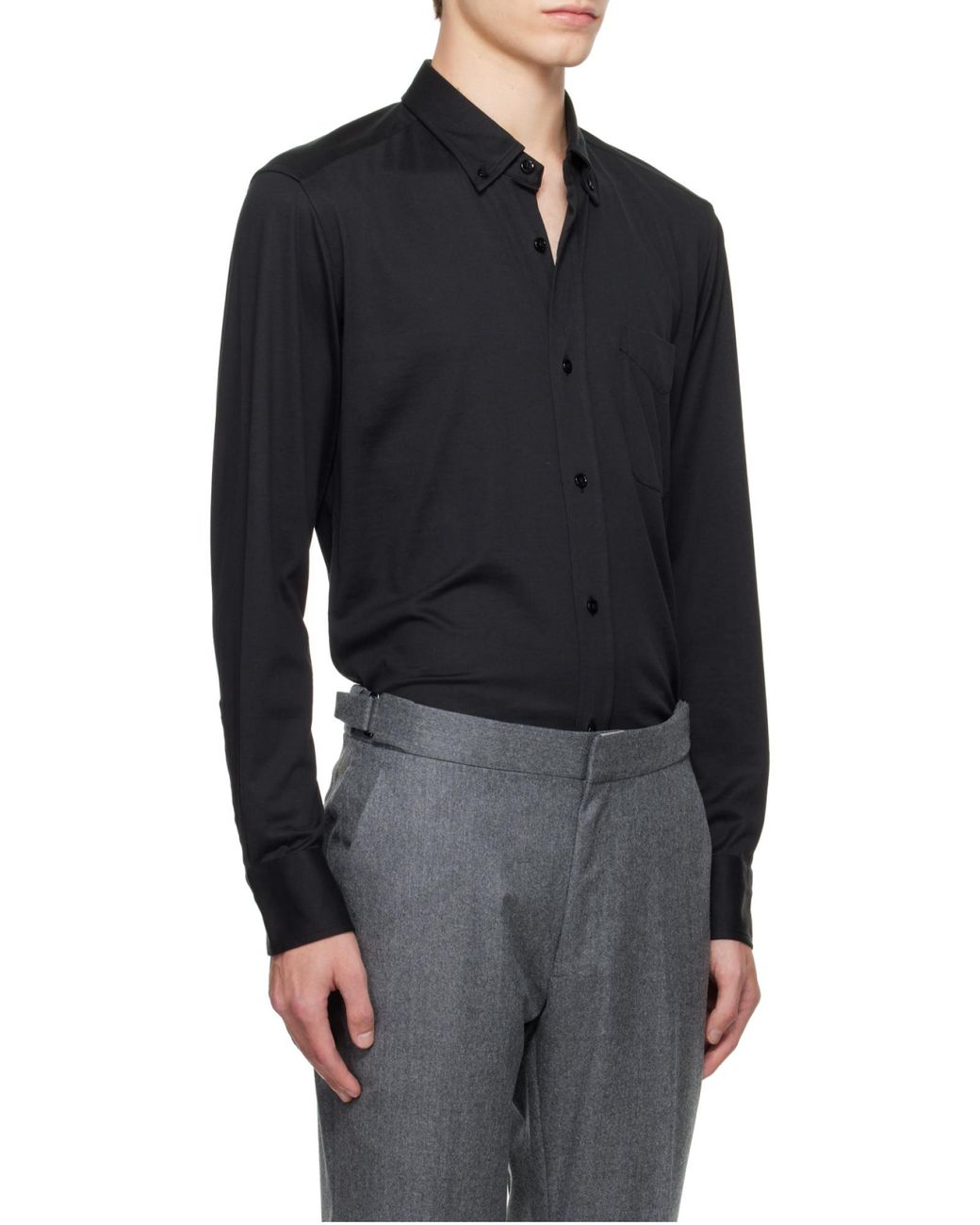Tom Ford Blue Long Sleeved Buttoned Shirt for men