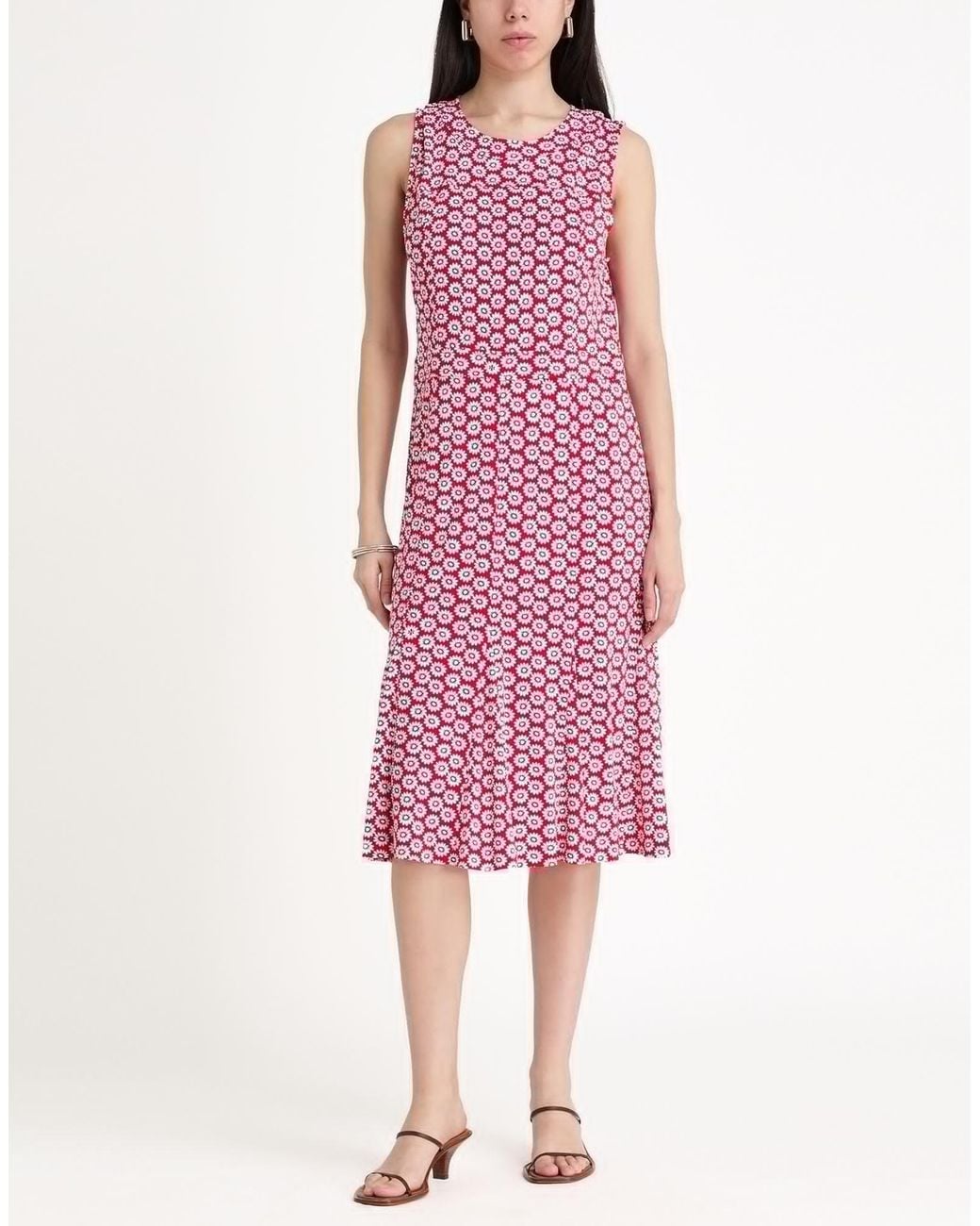 Tory Burch Pink Midi Dress