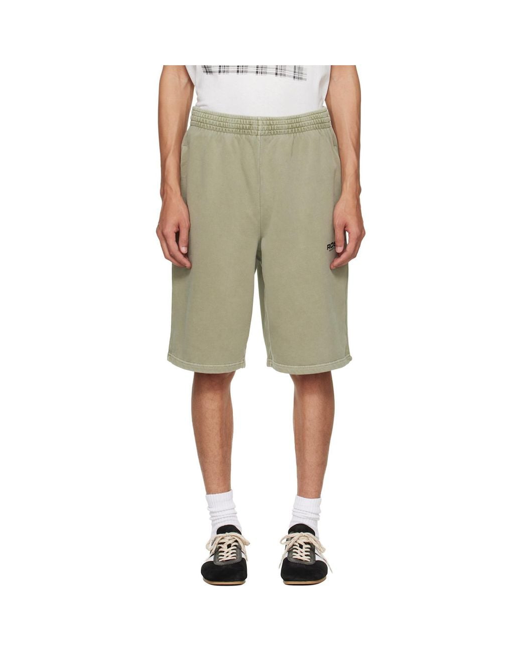 Martine Rose Gray Logo-Print Shorts for men