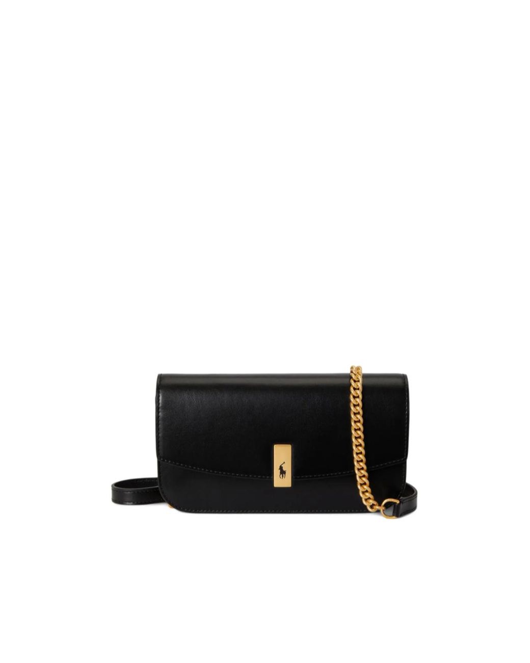 Polo Ralph Lauren Black Chain Strap Shoulder Bag
