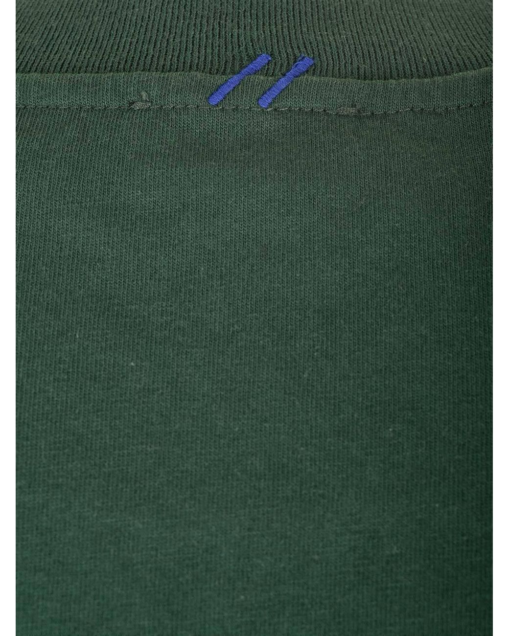 Burberry Green Ekd Logo-Patch Crewneck T-Shirt for men