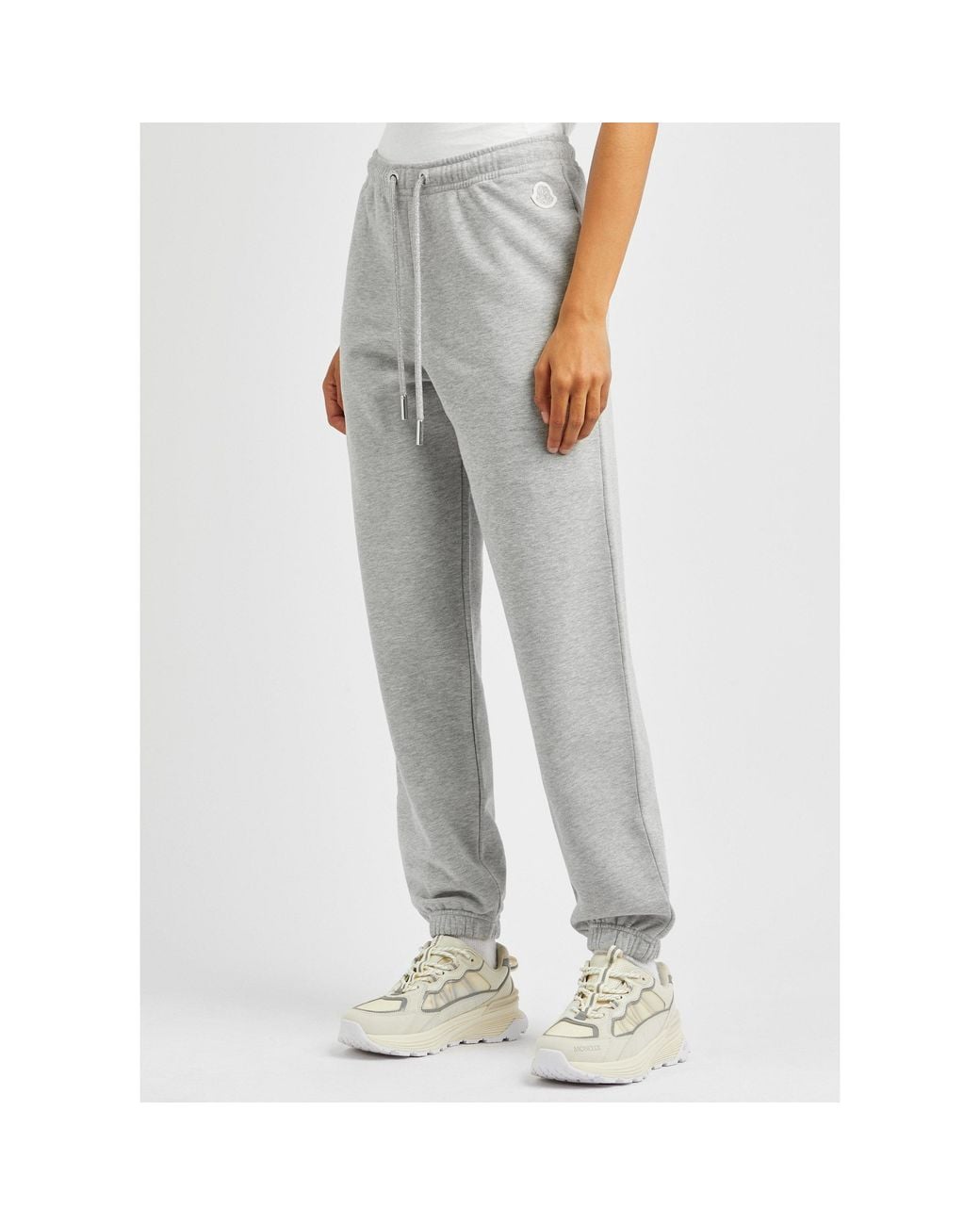 Moncler Gray Drawstring Ankle Sweatpants