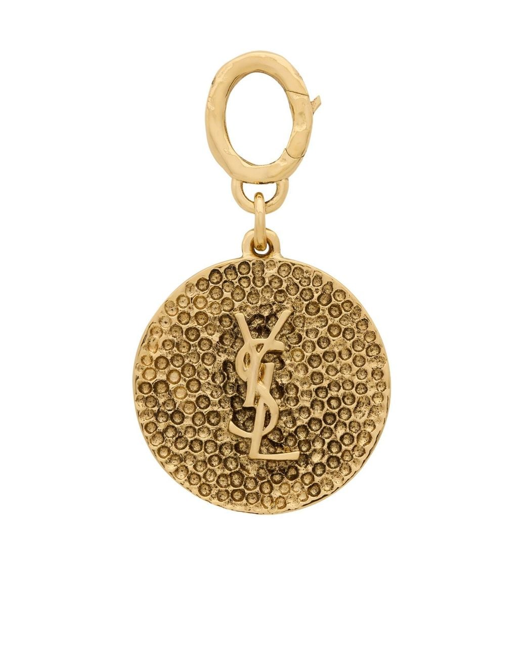 Saint Laurent Metallic Cassandre Charm