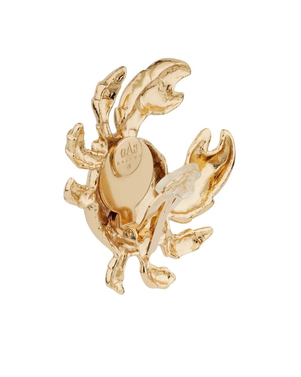 Gas Bijoux Metallic Crab Earrings