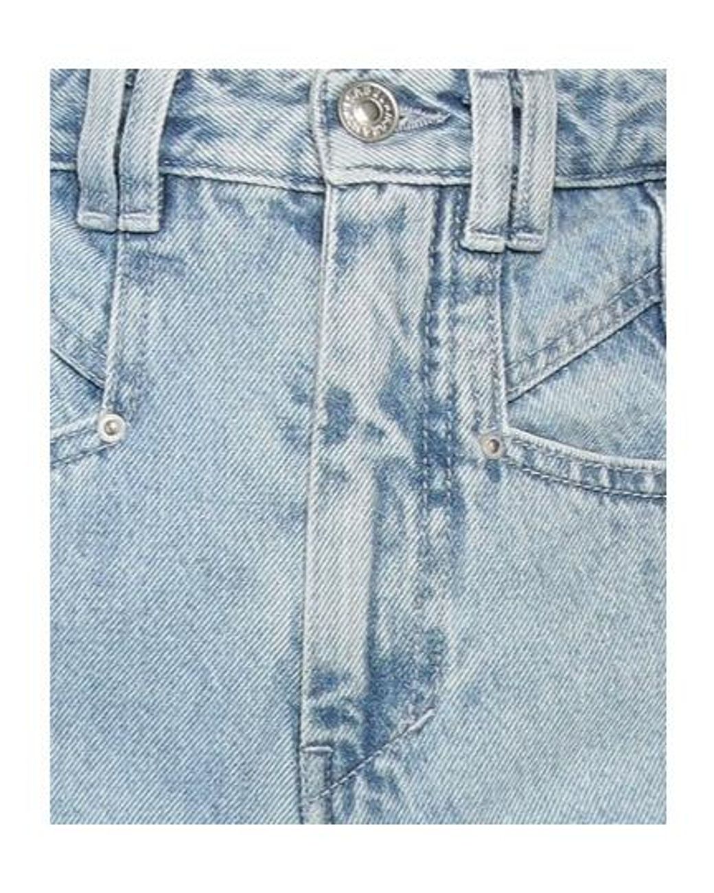 Isabel Marant Blue Light Wash Straight Leg Jeans