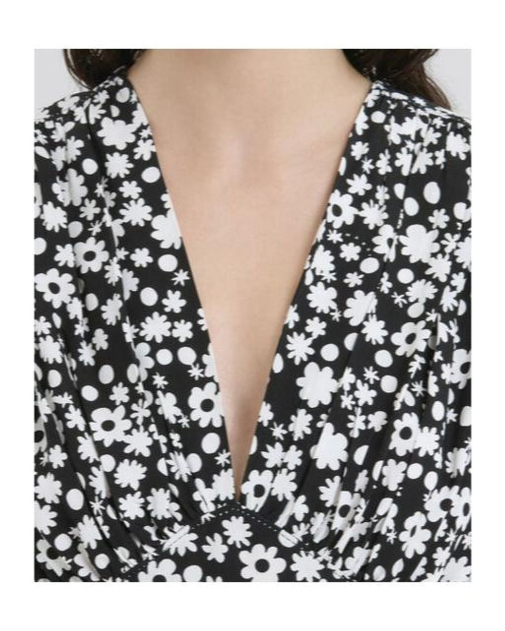 Marni Black And Short Satin Dress With Pop Fields Motif