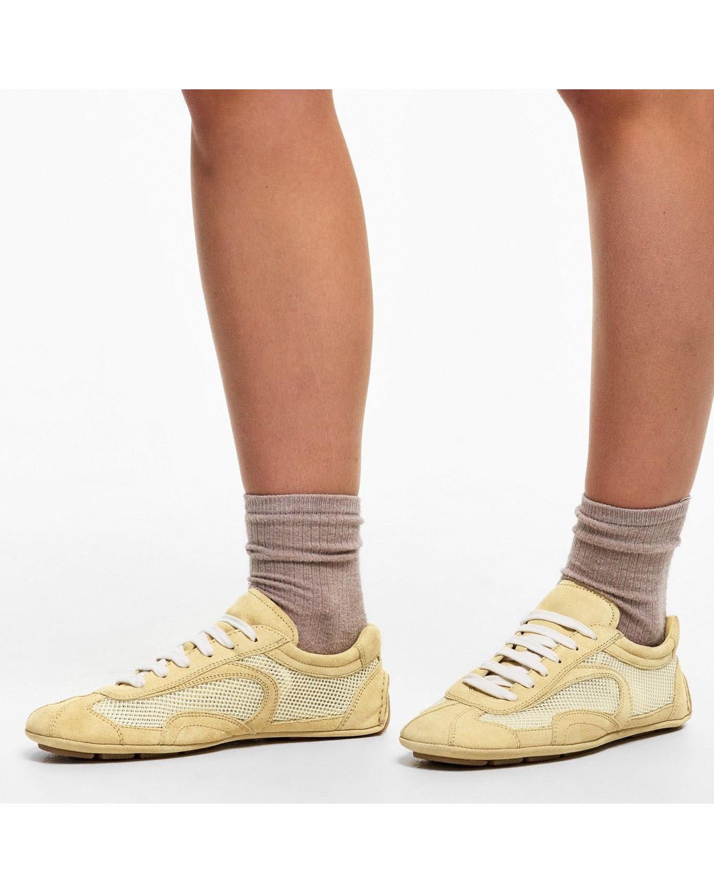 Prada Natural Monte Carlo Low-Top Trainers