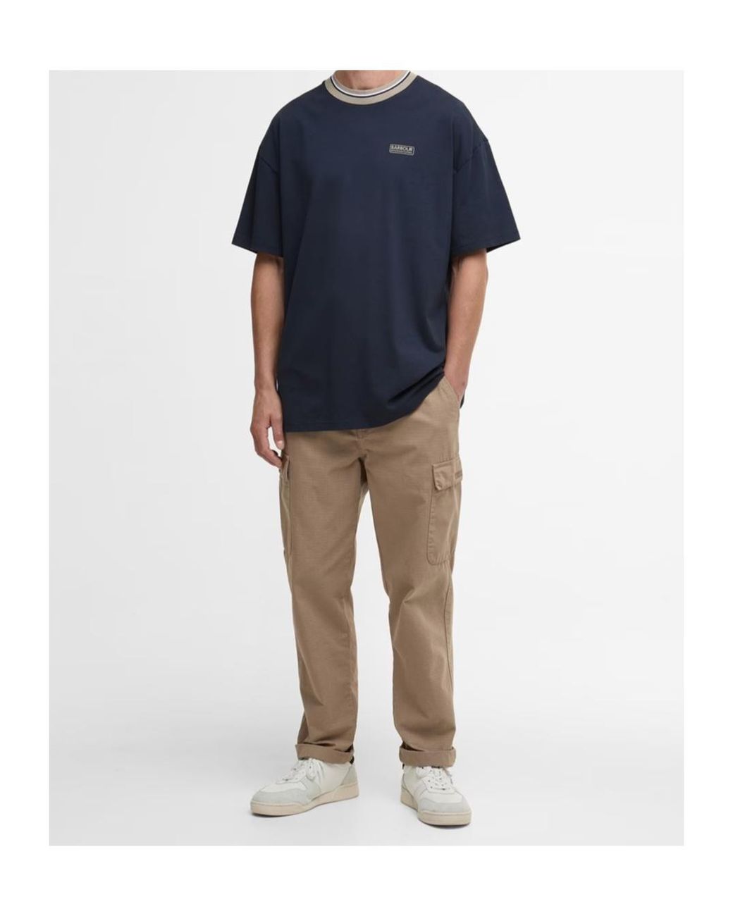 Barbour Blue Logo Short-Sleeved T-Shirt for men